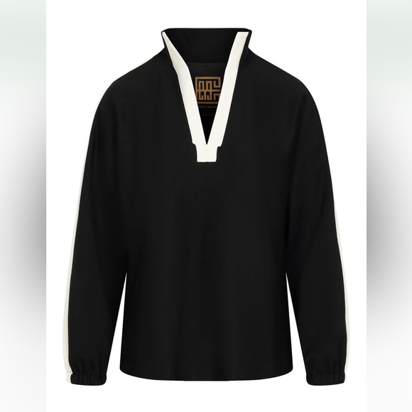 NWT Emily McCarthy Long Sleeve Poppy in Midnight Vanilla - Picture 3 of 9